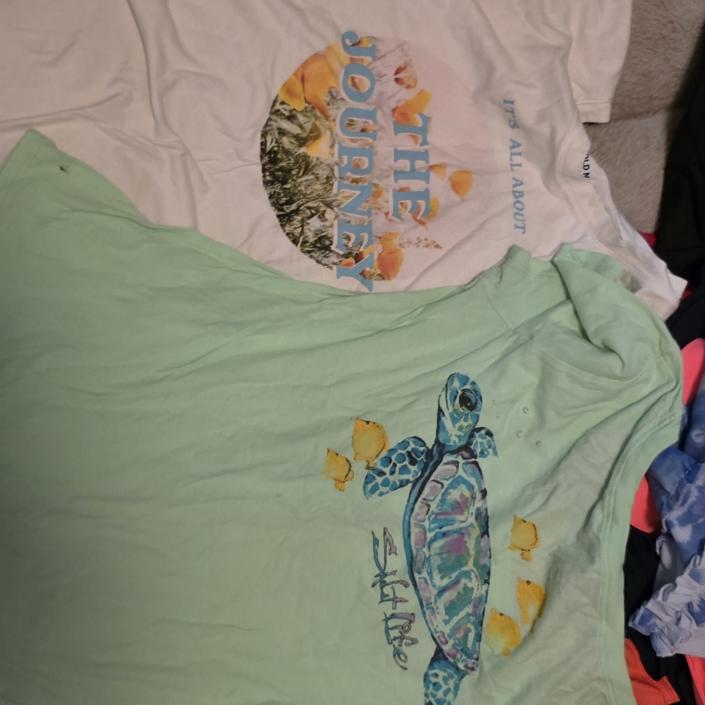 Salt Life Mint Green Sea Turtle Graphic Short Sleeve Tee